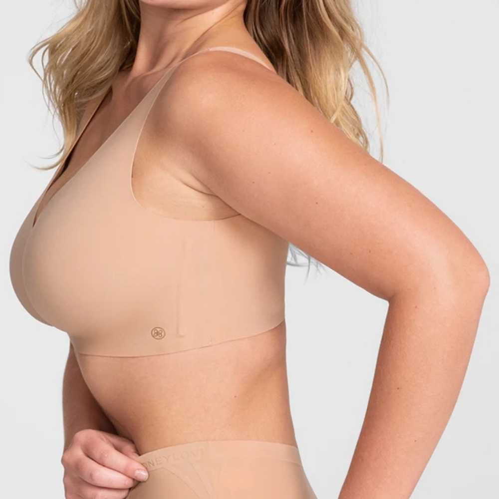 Honeylove V-Neck Bra Nude Sand Size 2X - Picture 6 of 16